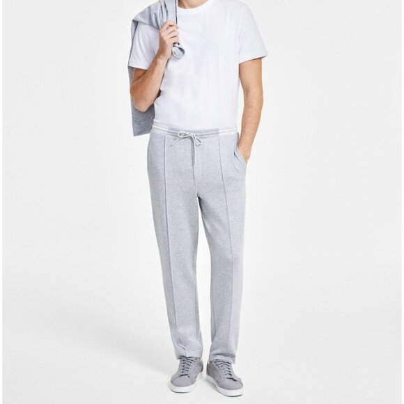 Alfani Other - Alfani Mens Elegant Quarter Zip Pullover Jogger Pant Grey Heather Size XXL NWT